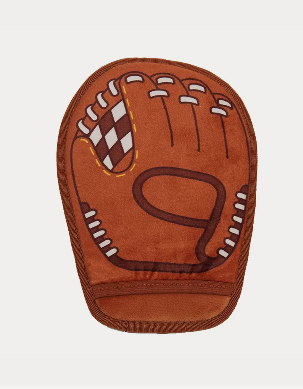 Close-up of CHISUPET pet hair remover glove featuring ultra-soft fabric, high-density sponge, and durable brushing surface