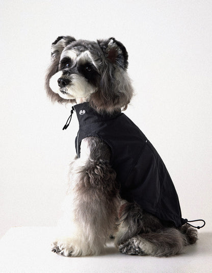 Close-up of mesh fabric showing ventilation and quick-dry structure of dog vest
