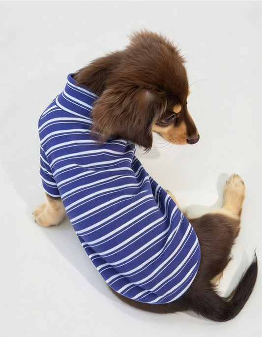 Keep your dog cozy in Chisupet thermal striped dog pajamas. Soft Derun fabric, lightweight two-leg design, and warm everyday comfort for autumn and winter.