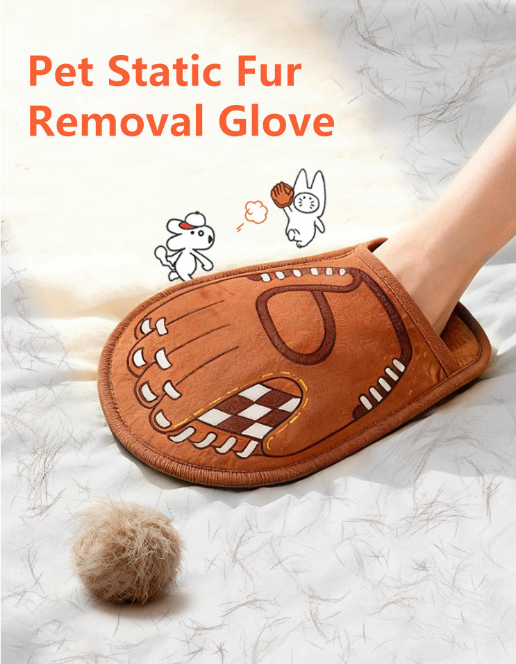 CHISUPET FurSweep reusable pet hair removal glove with double-sided electrostatic brushing fabric