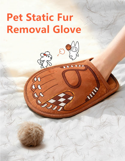 CHISUPET FurSweep reusable pet hair removal glove with double-sided electrostatic brushing fabric
